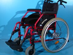 Scaun cu rotile din aluminiu Meyra, latime sezut 46 cm